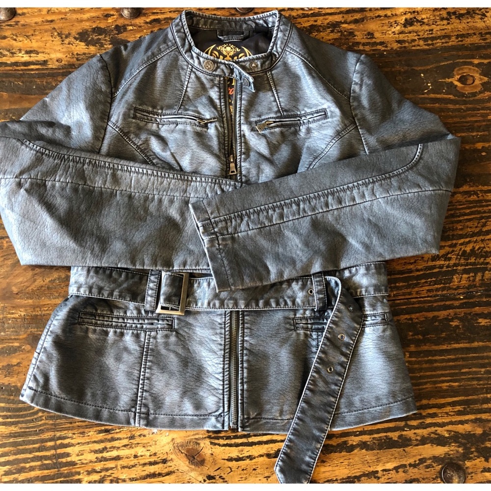 Big Chill Faux Leather Jacket- Large